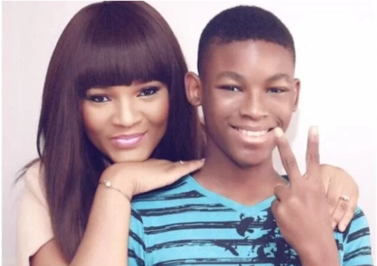 Omotola and son