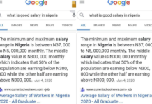 Salary in Nigeria