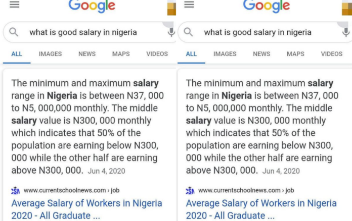 Salary in Nigeria