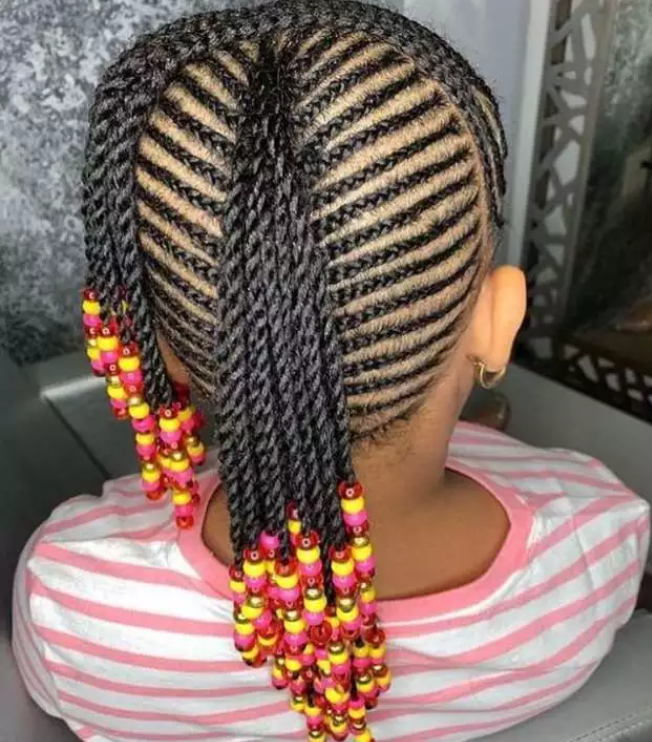 15+ Unique Braids Hairstyles with Beads for Your Little Girl [Photos] –  Charming Magazine