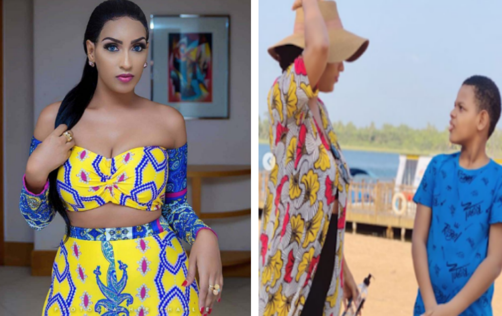 Juliet Ibrahim and son