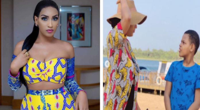 Juliet Ibrahim and son