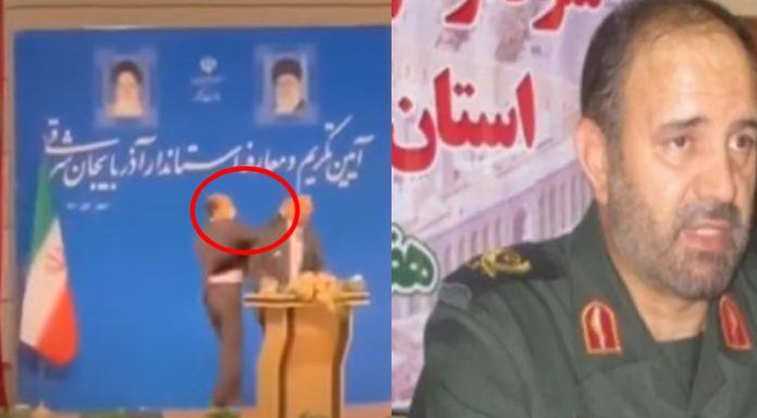 VIDEO: Moment Iranian Governor Got Slapped During Public Speech