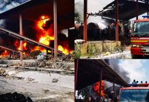 Fire consumes popular factory in Iwo