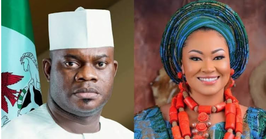 Natasha Akpoti and Yahaya Bello