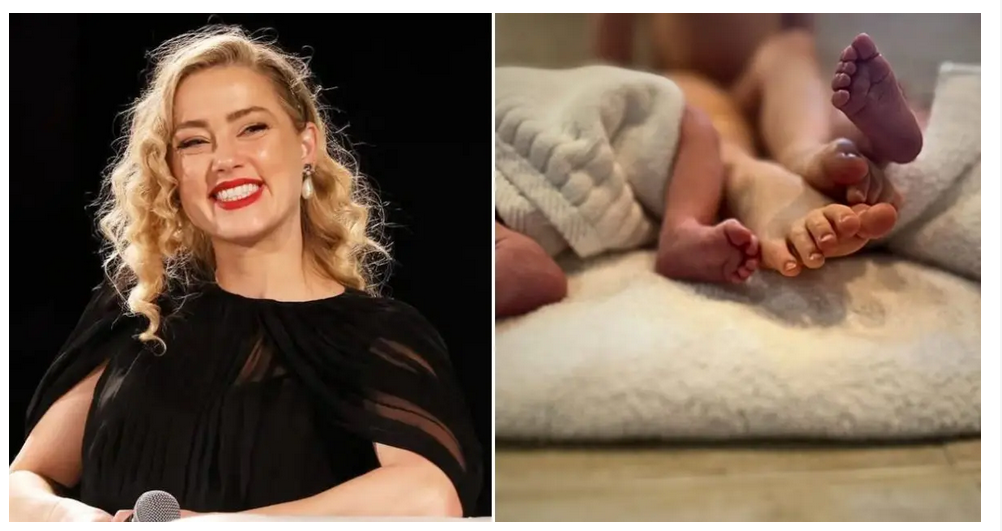 Actress Amber Heard become mother of twins