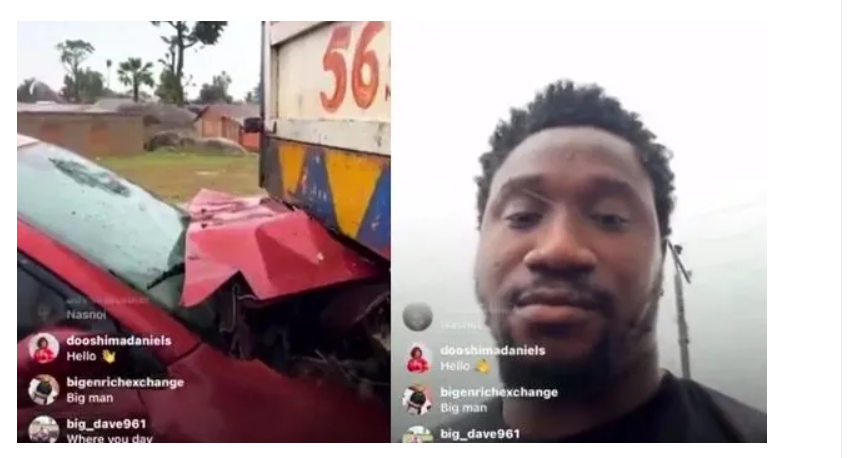 Nasboi's car collides with trailer while on mission to feature Davido