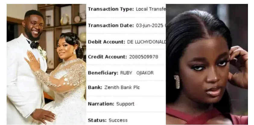 Ruby Ojiakor gets 500K wedding gift from colleague, Luchy Donalds