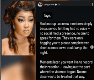 Peggy Ovire Speaks Out on Set Altercation with Actor Taye Arimoro, Netizens React