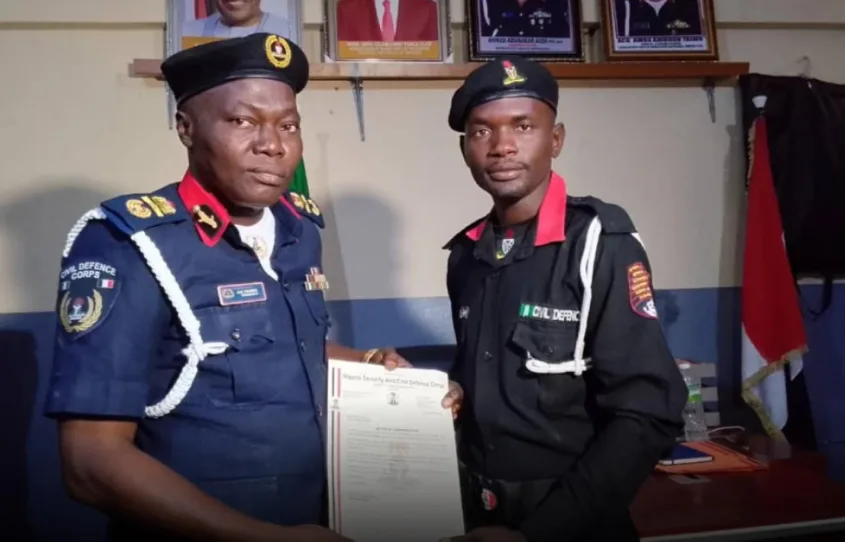 NSCDC Celebrates Kano Volunteer Who Returned Over ₦20 Million Forgotten in Tricycle