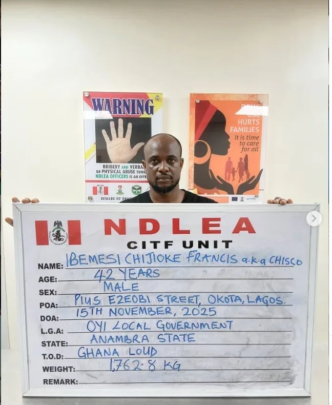 Alleged drug baron arrested as NDLEA recovers large drug shipment, forex in Lagos hideout