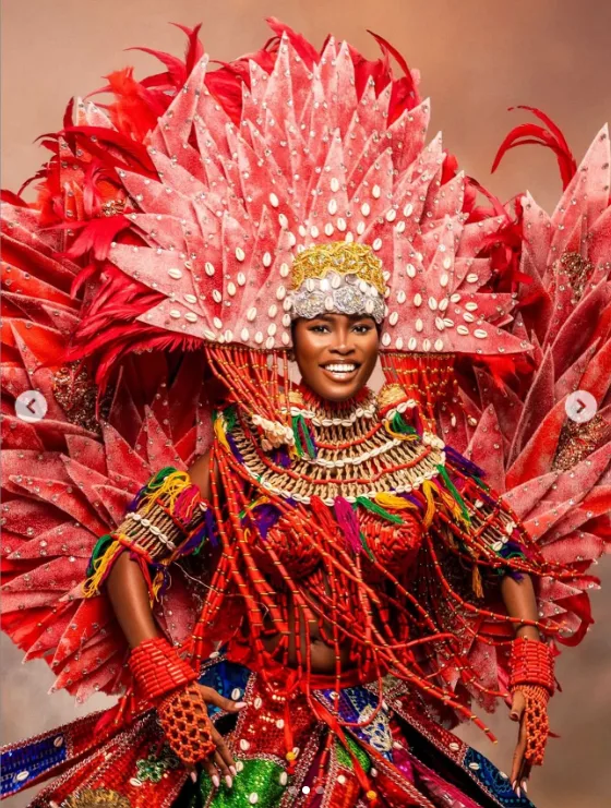 Miss Nigeria, Tofunmi Adekola, Wins Best Carnival Costume at Miss Cosmo 2025