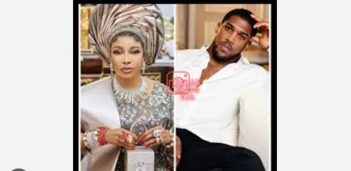 Lizzy anjorin and anthony Joshua