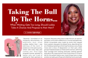 When Waiting Gets Too Long, Should Ladies Take A Chance And Propose to their Men?