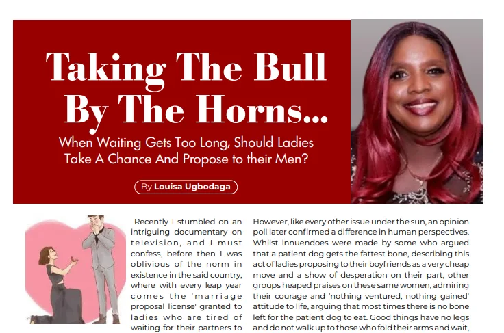 When Waiting Gets Too Long, Should Ladies Take A Chance And Propose to their Men?