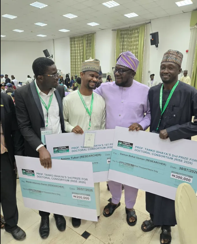 Aminu Tukur, Usman Bukar Usman Emerge Top Winners at NCS 2026 Doctoral Consortium