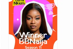 Temi Nkem Wins BBNaija Season 11 ‘Show Ya Sef’ as Sheba and Aikou Finish in Top Three