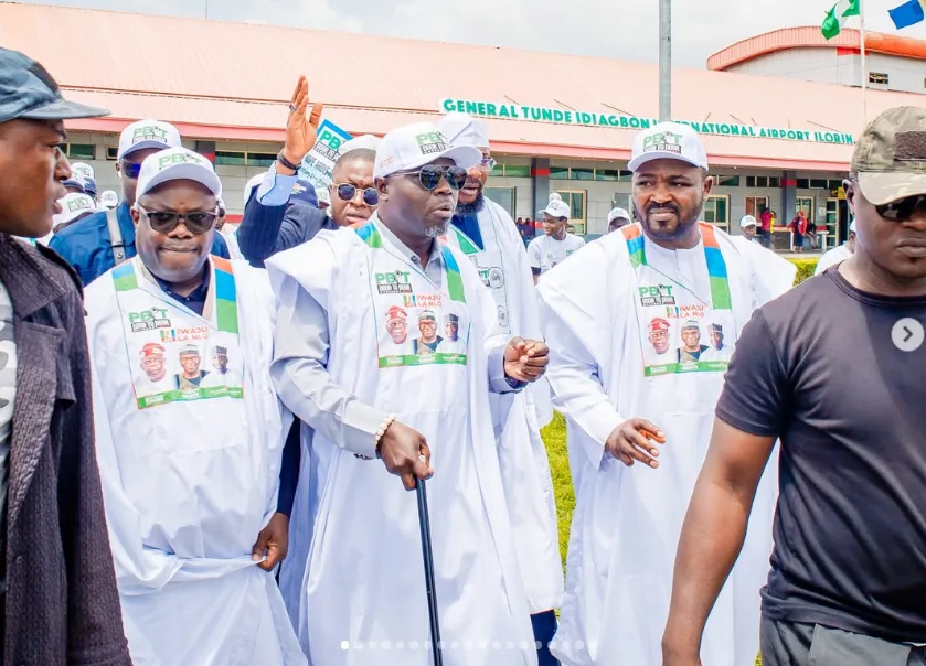 TOMPOLO’S PBAT MOVEMENT DEPLOYS 34 CAMPAIGN VEHICLES TO KWARA, INAUGURATES STATE EXECUTIVES